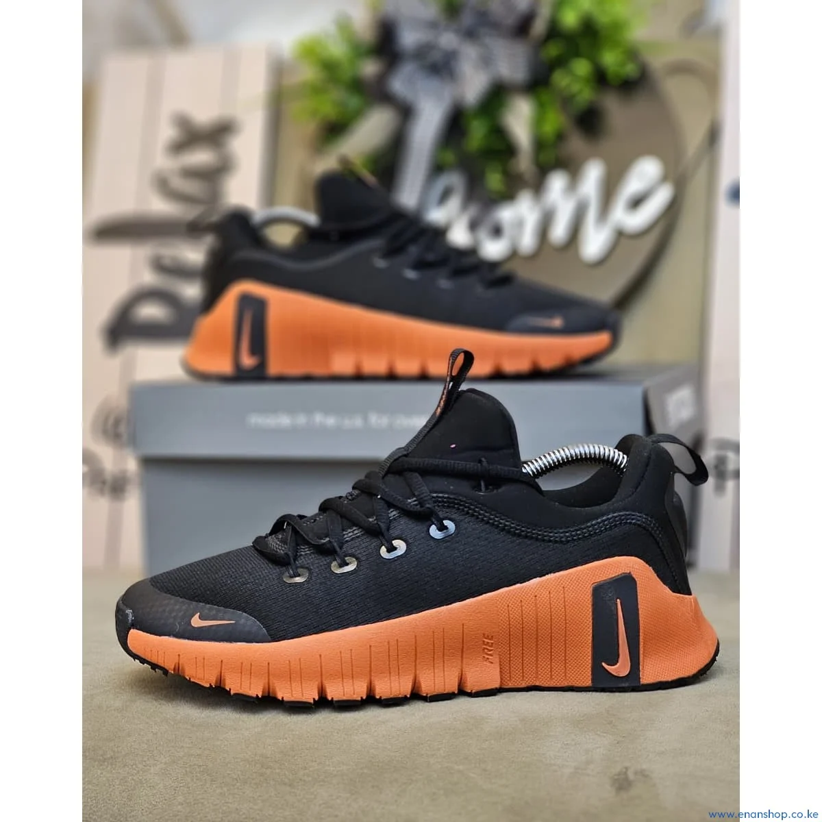 Black Men's Workout Shoes – Free Metcon 6