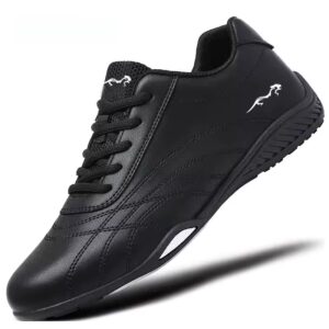 Black Men’s Soft & Breathable Spring/Summer Sneakers – Comfortable Casual Running & Sports Shoes
