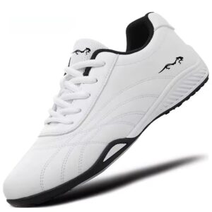 White Men’s Soft & Breathable Spring/Summer Sneakers – Comfortable Casual Running & Sports Shoes