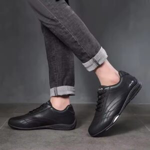 Black Men’s Soft & Breathable Spring/Summer Sneakers – Comfortable Casual Running & Sports Shoes